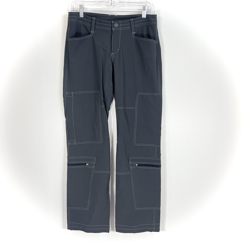 Kuhl Women's Lightweight Hiking Pants Size 8 Dark Gray Pockets Outdoor Camping